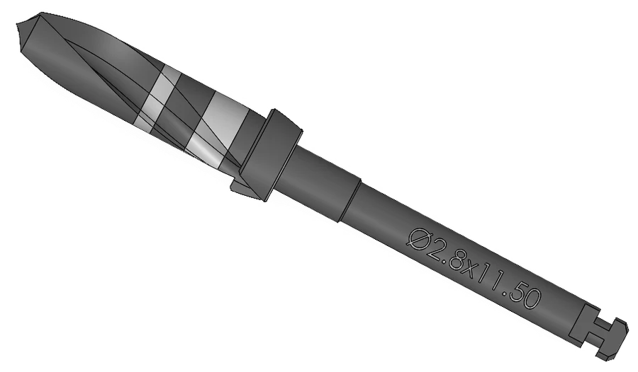 Pilot drill, Ø2.80 × 11.5 mm, IP Series Premium Surgical Kit