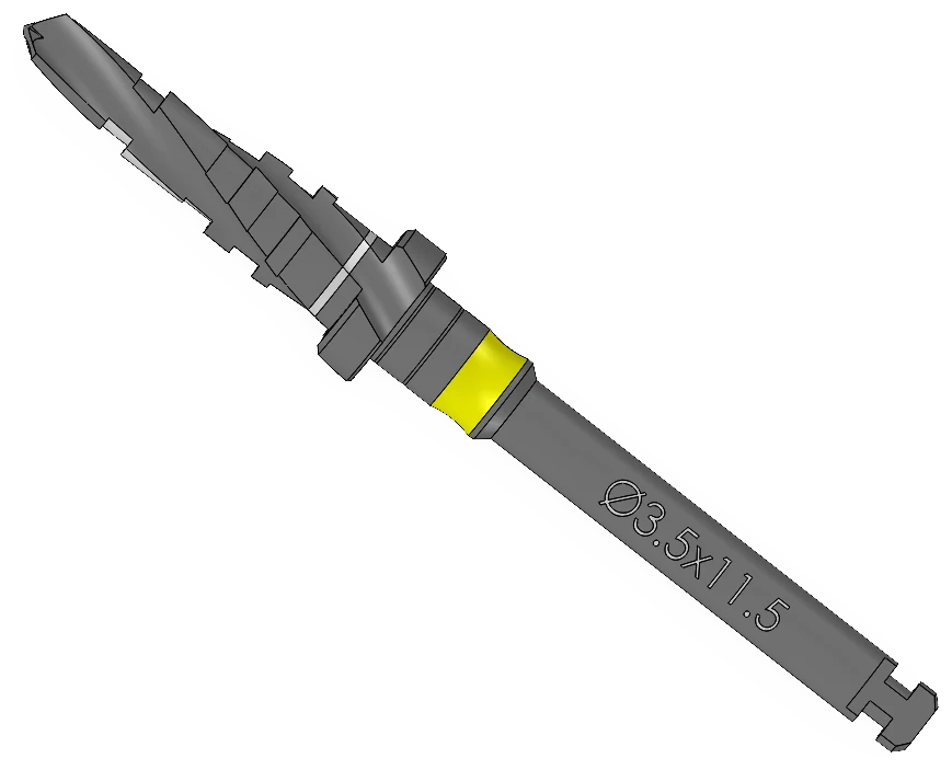 Step drill, Ø3.50 × 11.5 mm, IP Series Premium Surgical Kit