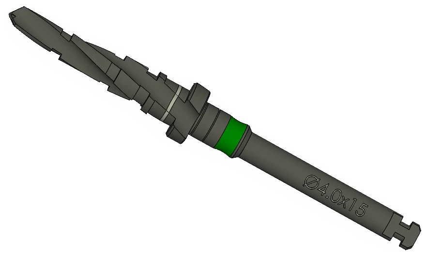 Step drill, Ø4.00 × 15 mm, IP Series Premium Surgical Kit