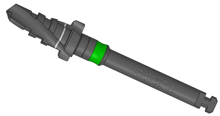 Step drill, Ø4.00 × 7.5 mm, IP Series Premium Surgical Kit