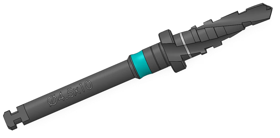 Step drill, Ø4.50 × 10 mm, IP Series Premium Surgical Kit