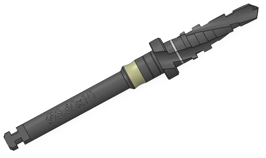 Step drill, Ø3.60 × 10 mm, SP Series (S-Fix Pro) Surgical Kit