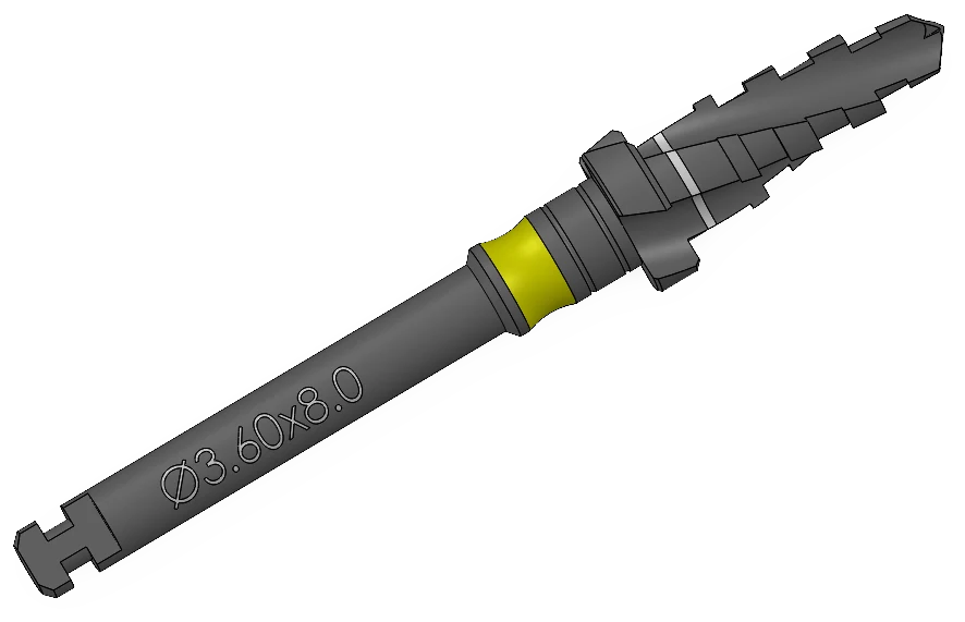Step drill, Ø3.60 × 8 mm, SP Series (S-Fix Pro) Surgical Kit