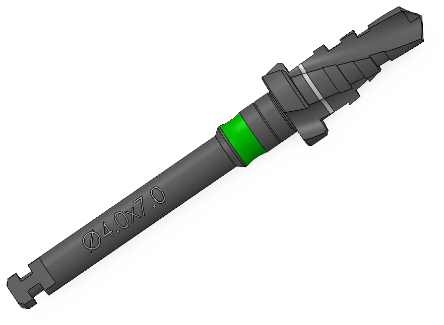 Step drill, Ø4.00 × 7 mm, SP Series (S-Fix Pro) Surgical Kit
