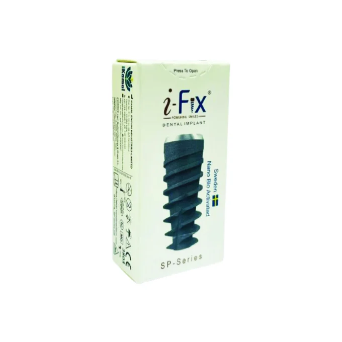 i-Fix sterile packaging with its printed article code, platform and component clearly identified