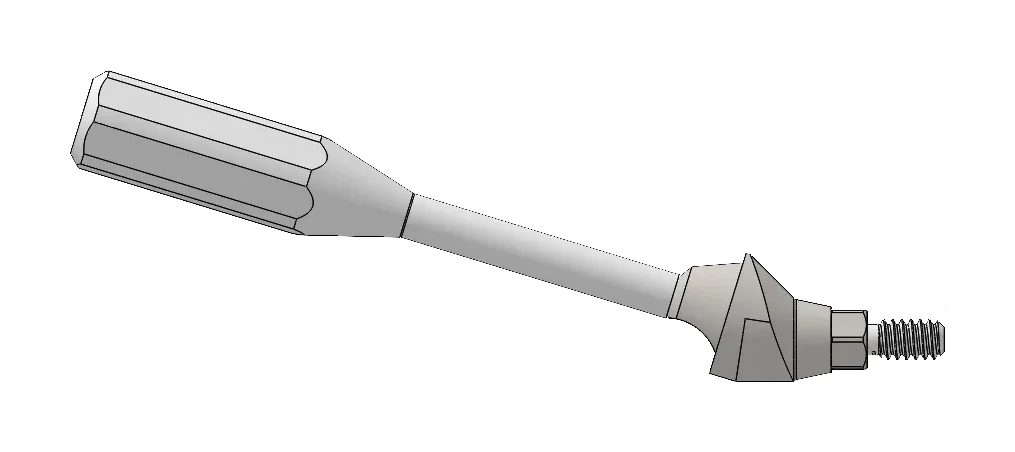 17° angled MUA — 3.5 mm collar
