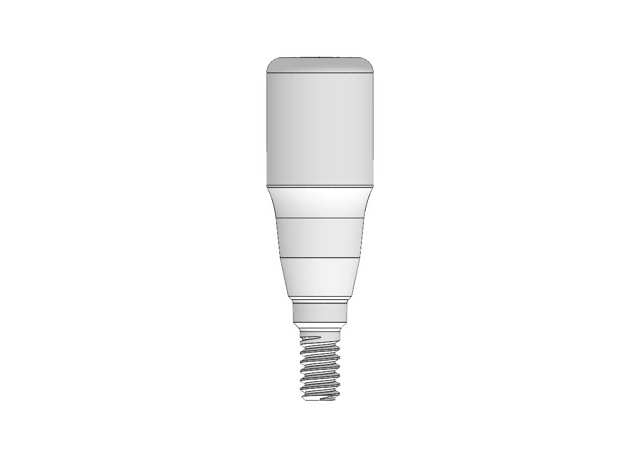 Healing abutment 4.15 — 1 mm collar × 2 mm