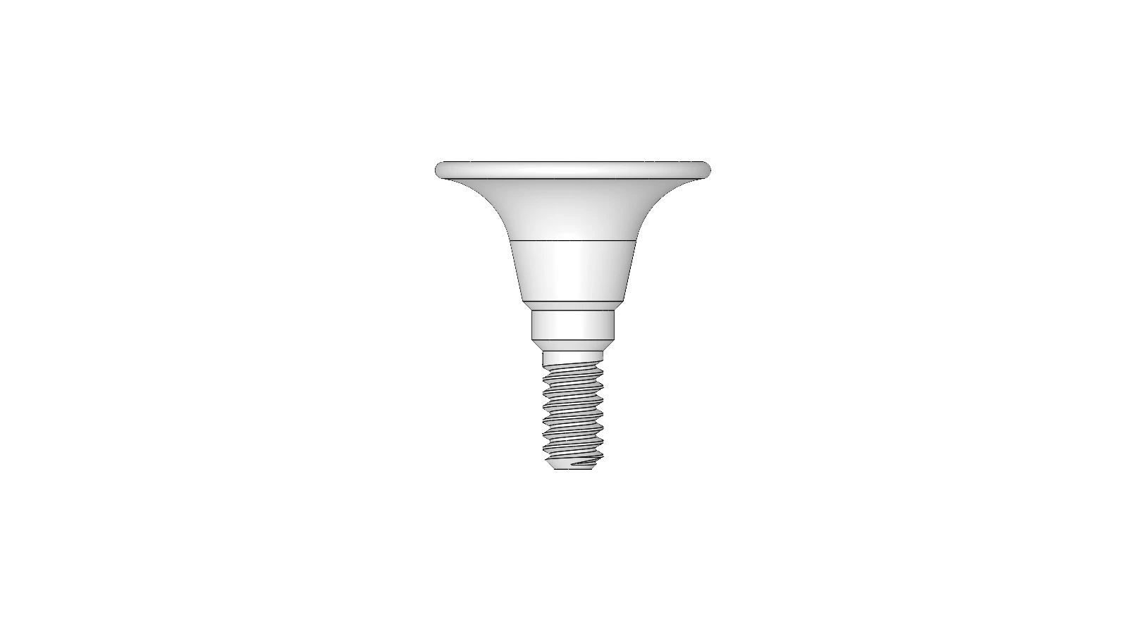 Healing abutment — wide