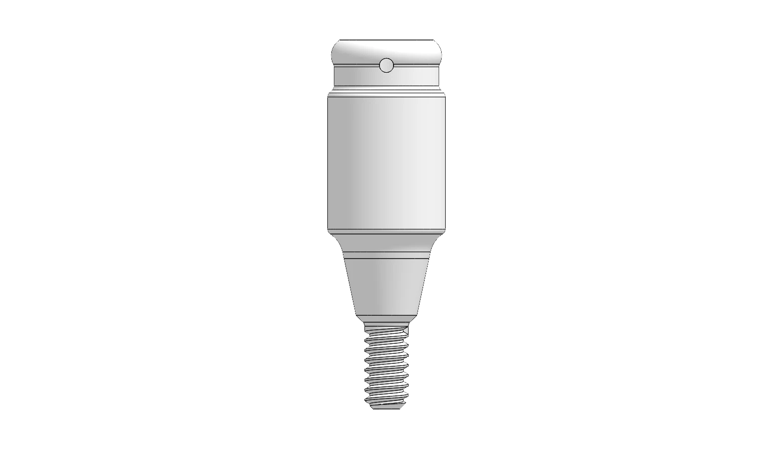 Locator abutment — 6 mm collar