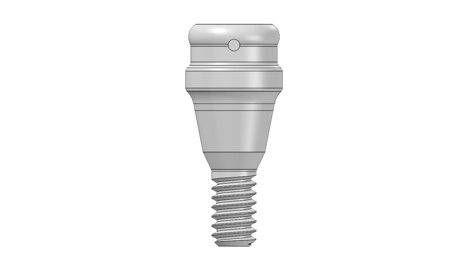 K locator abutment — 2 mm collar